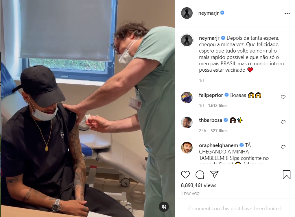 vacunació Neymar