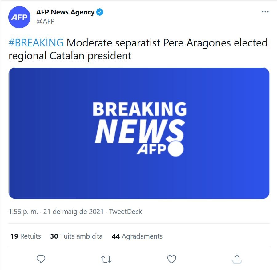 TUIT AFP Investidura Aragonés