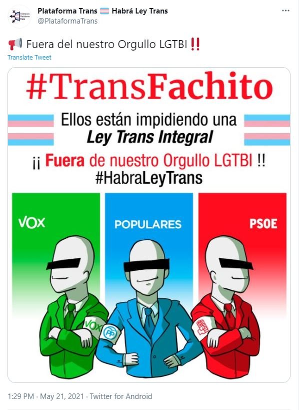 TUIT plataforma trans ley trans