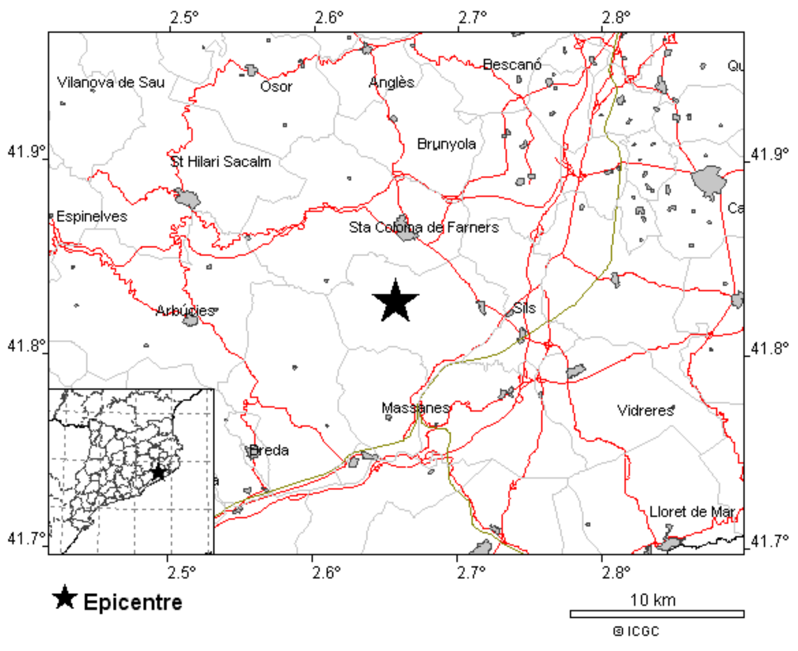 Un terratrèmol de 3,8 es fa notar al Maresme i la Selva