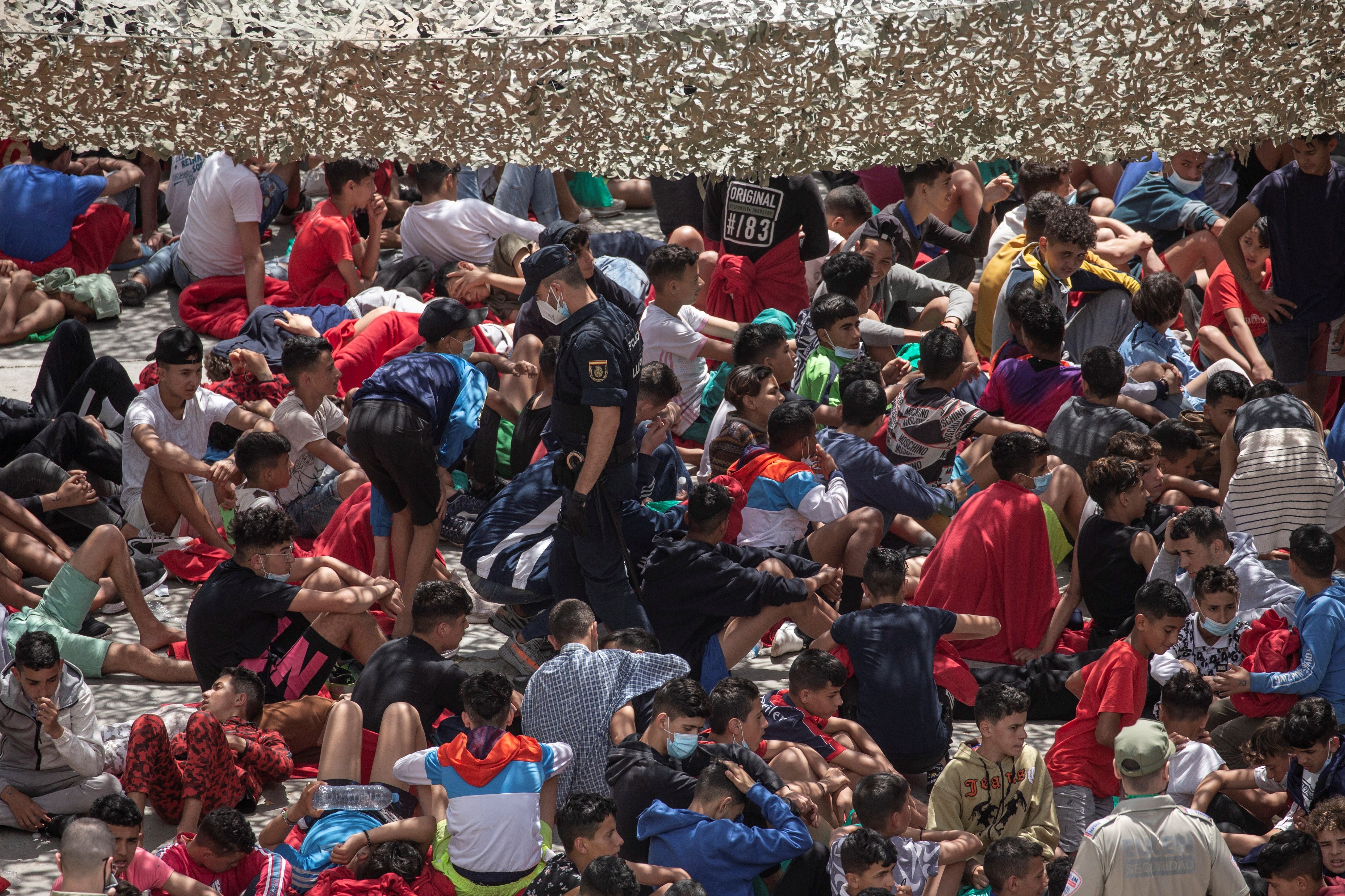 efe migrants el tarajal ceuta marroc immigrants