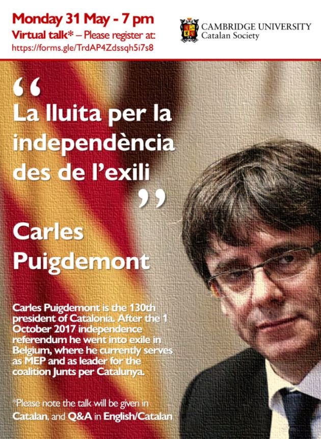 Puigdemont Cambridge