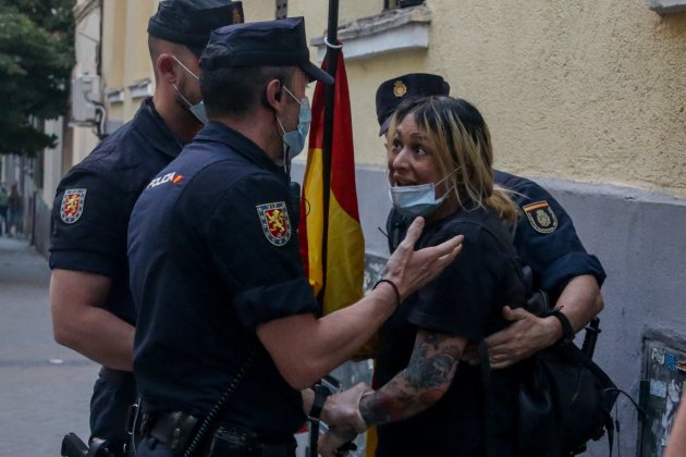 EuropaPress 3164077 detencion lider hogar social madrid melisa dominguez protestas contra
