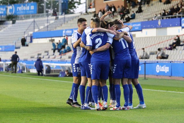 CE Sabadell gol celebracion @CESabadell