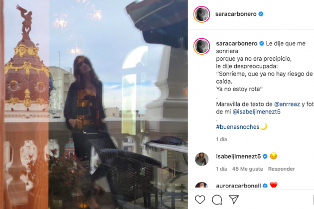 Perfil d'Instagram de Sara Carbonero