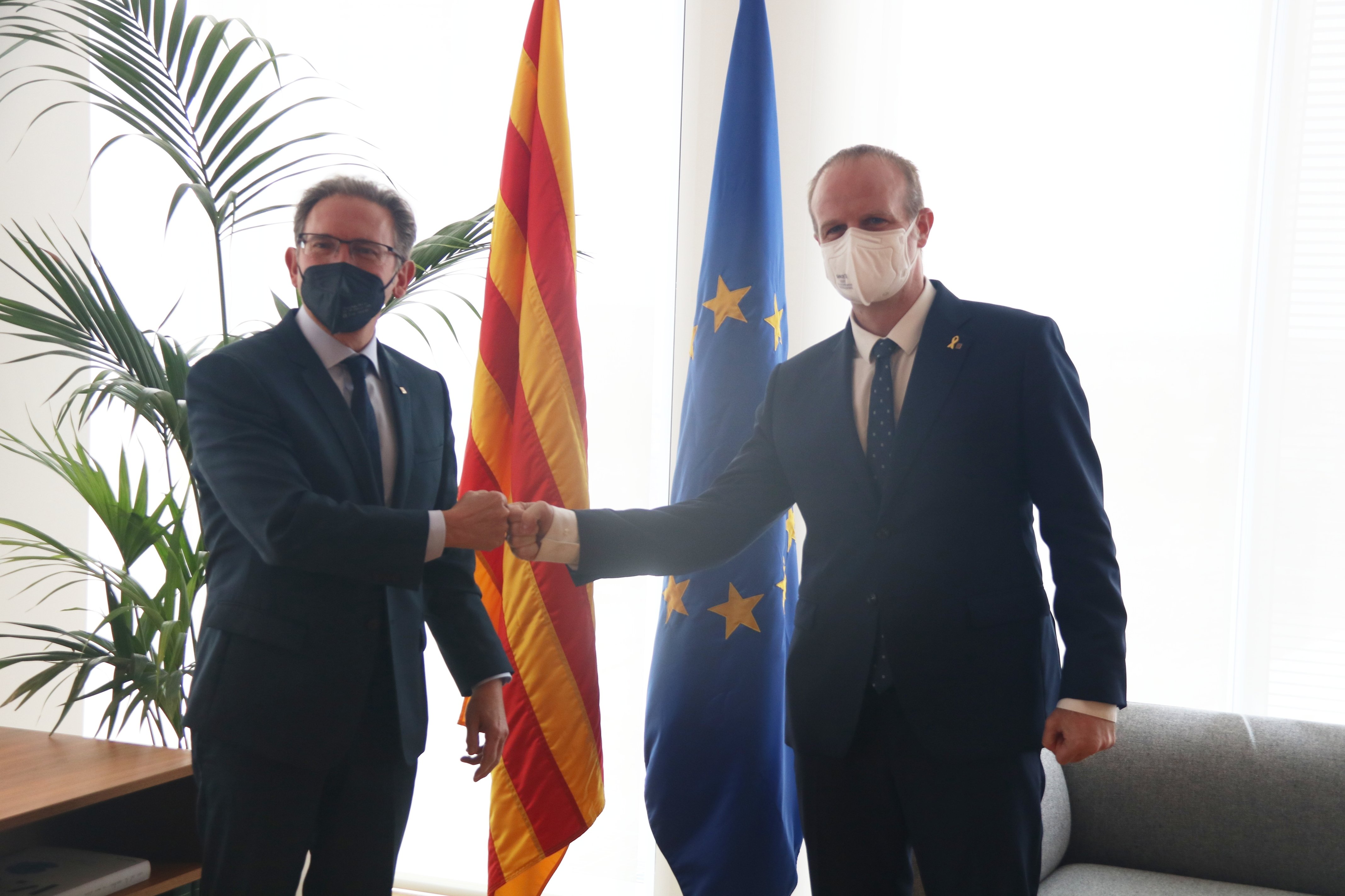 Jaume Giró y el secretari de Vicepresidència, Albert Castellanos  ACN