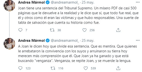 Andrea Mármol tuit 2