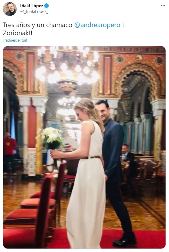 iñaki lopez tuit boda ropero