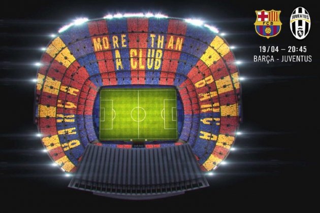 Mosaic Camp Nou Barça Juventus 2 FC Barcelona