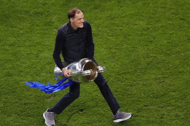 Thomas Tuchel celebrando la Champions League del edicio 2020/21 / Foto: EFE