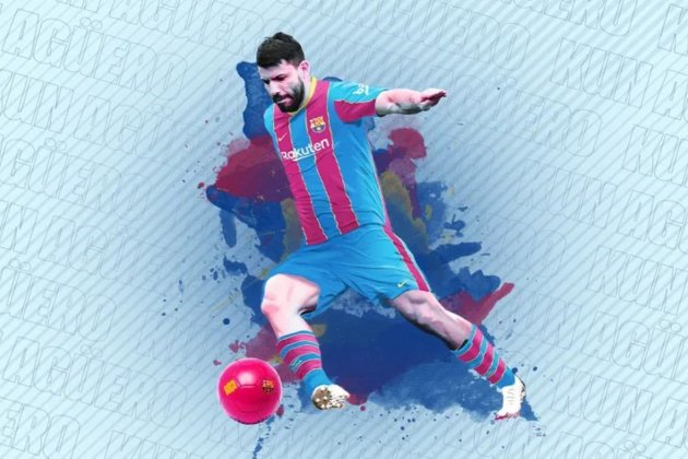 Kun Aguero Barca FC Barcelona