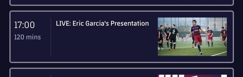 Erci Garcia presentacion Barca
