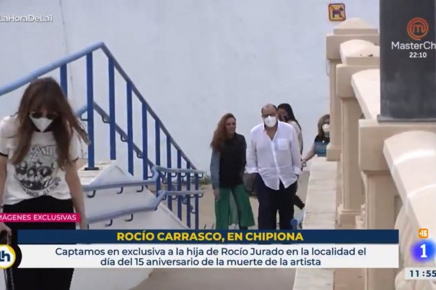 Rocío Carrasco en playa Chipiona RTVE