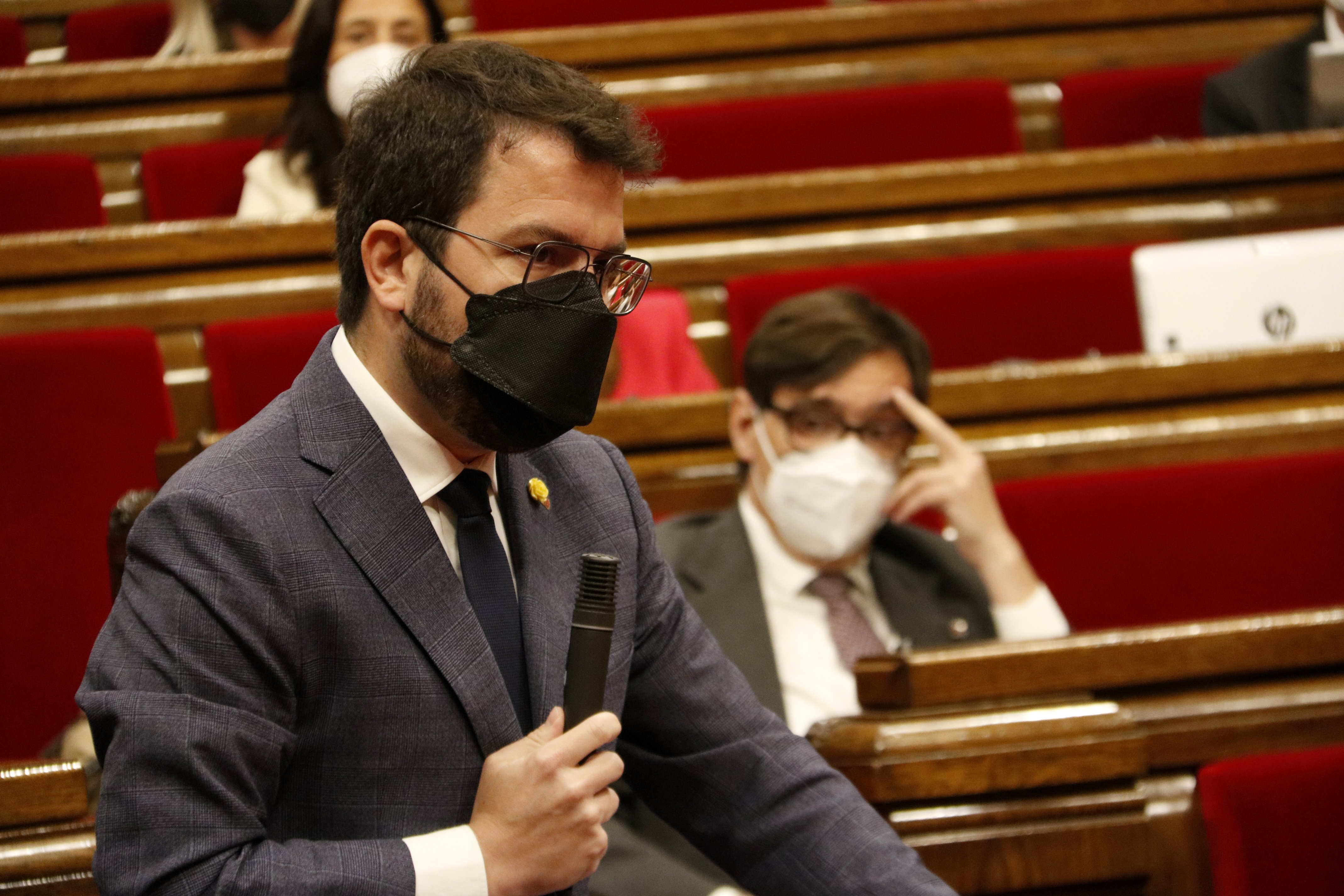 Aragonès exigeix "valentia" a Sánchez enfront del "terraplanisme de Colón"