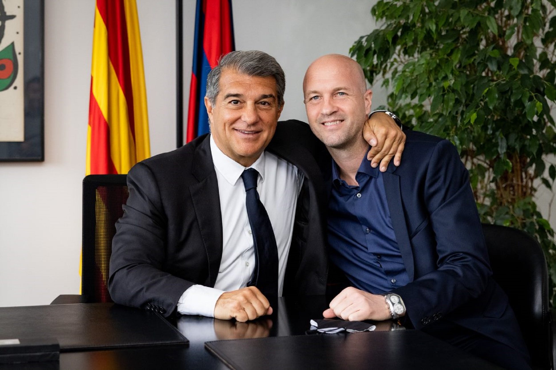 Jordi Cruyff pressiona Joan Laporta amb el tapat per substituir Koeman al Barça