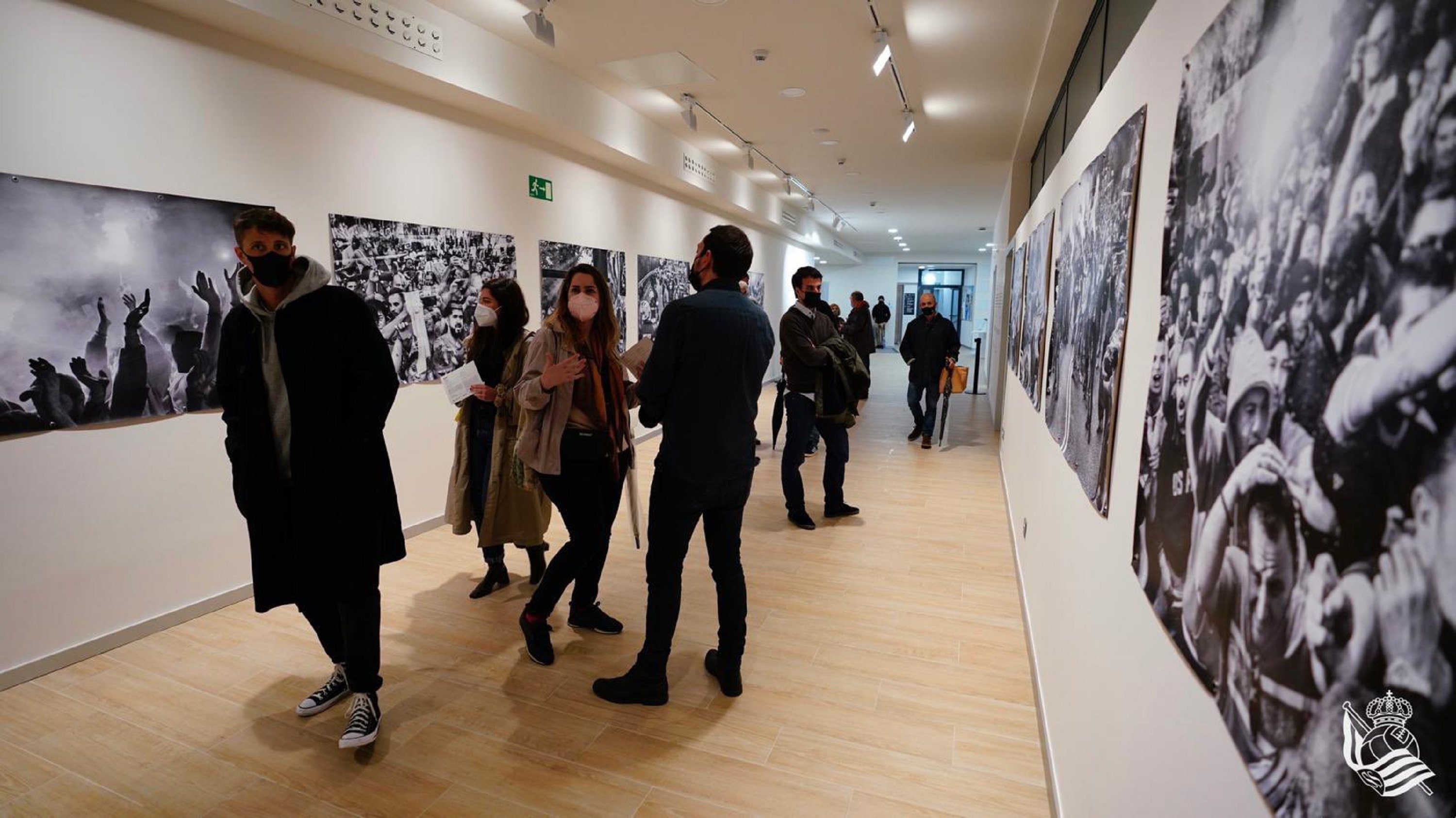 La exposición con las fotografías de Valverde / Real Sociedad