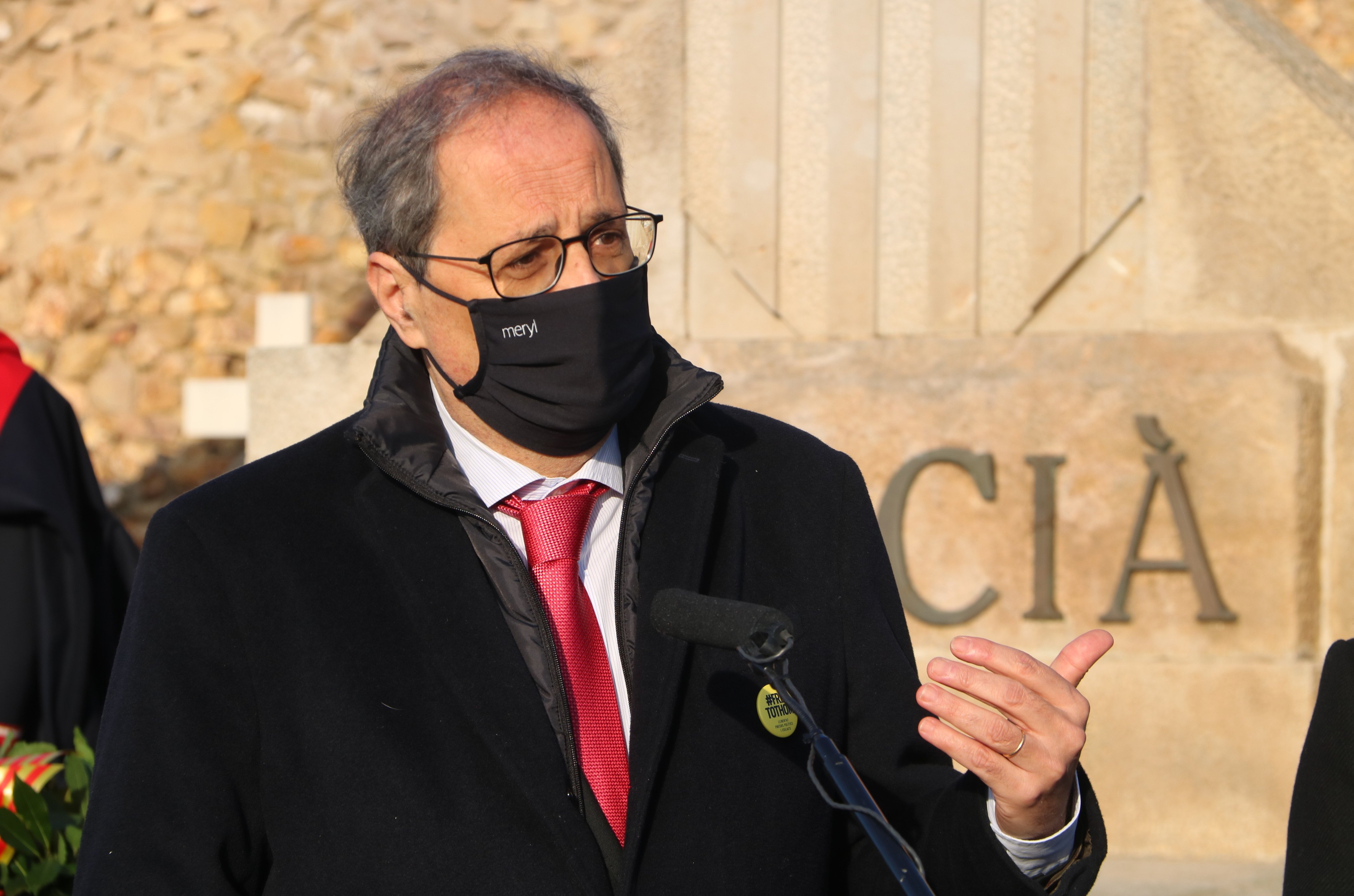 Torra reclama medidas estrictas contra la covid: toque de queda y mascarilla