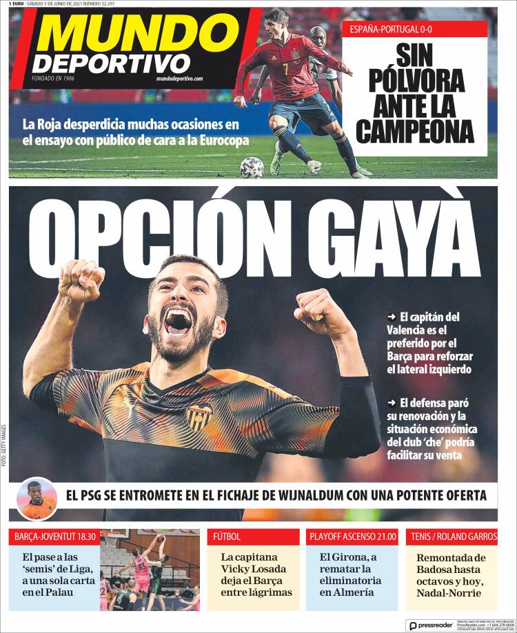 Mundo Deportivo Llevada|Traída 05 06 2021