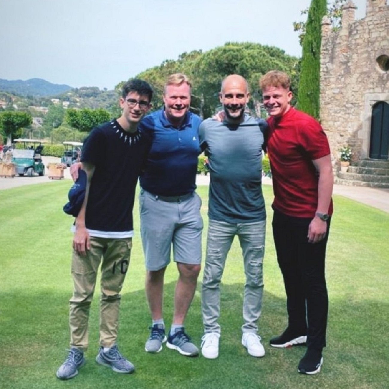 Koeman y Guardiola se reúnen y juegan a golf en Vallromanes