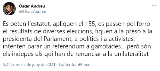 TUIT OSCAR ANDREU JAUME ASENS UNILATERALIDAD