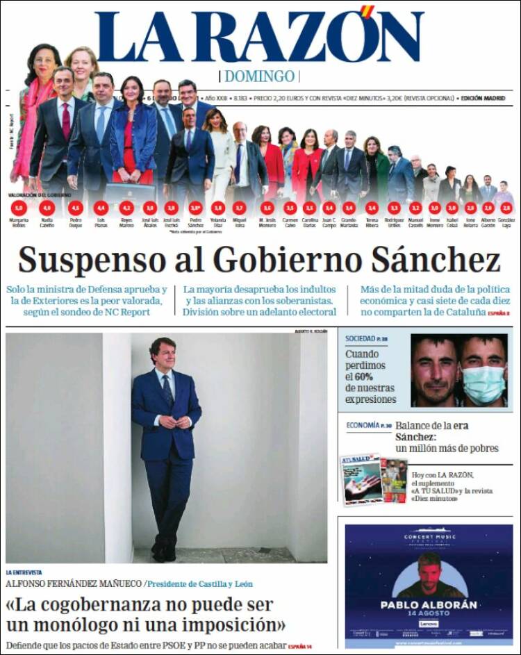 portada 6 junio LA RAZON