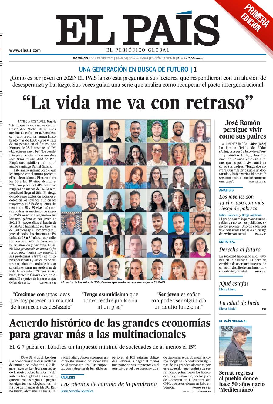 portada 6 junio EL PAÍS 