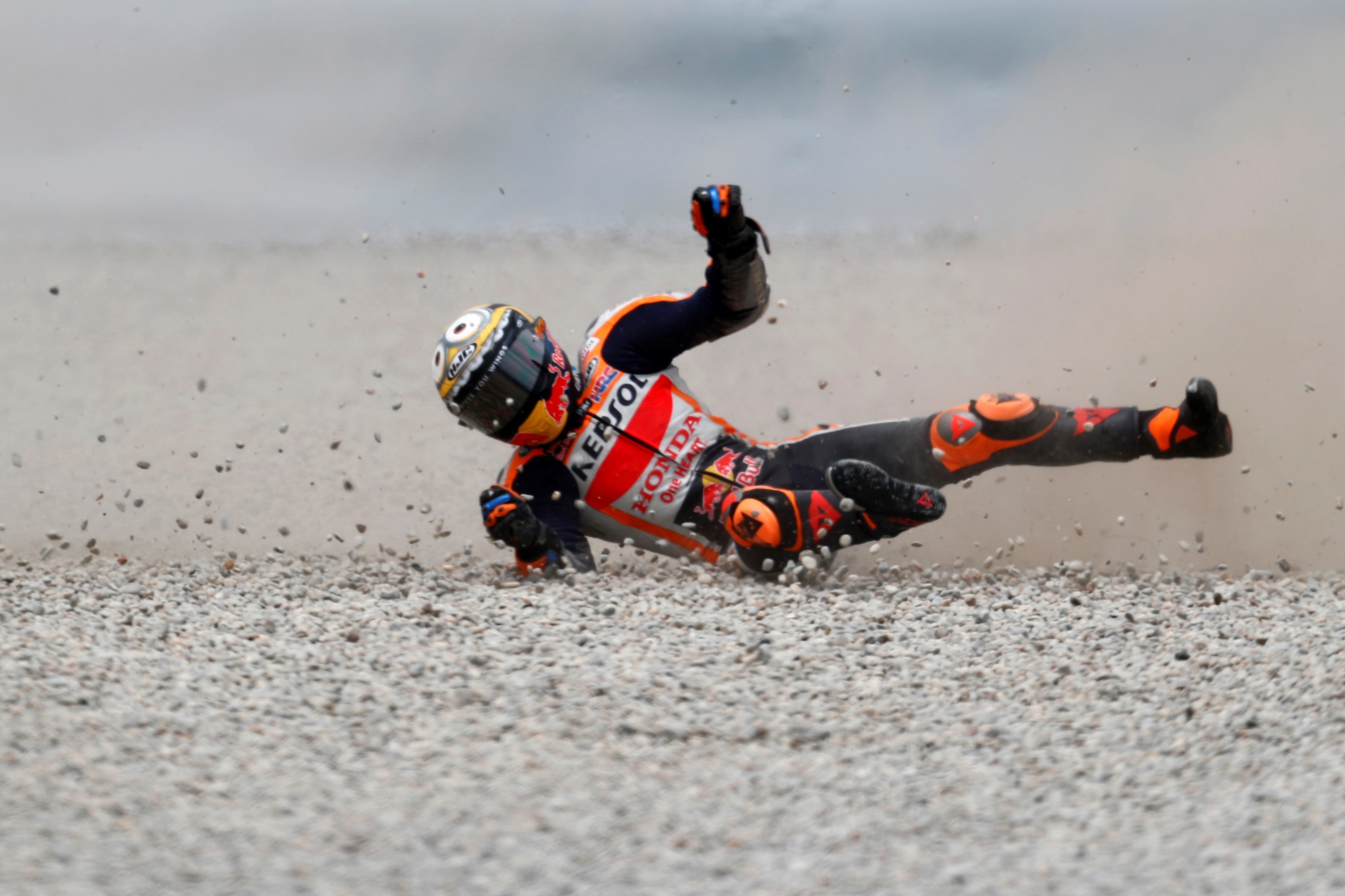 Esfereïdora caiguda de Pol Espargaró a dos dies de començar el Mundial de MotoGP