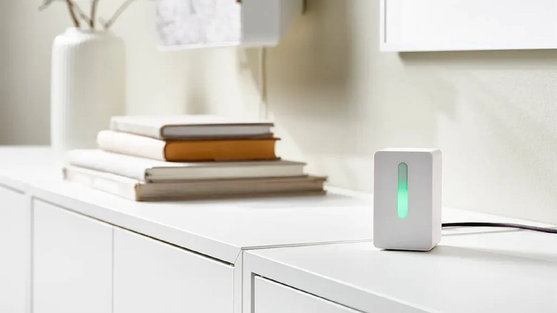 Este es el sensor del Ikea que mide la calidad del aire