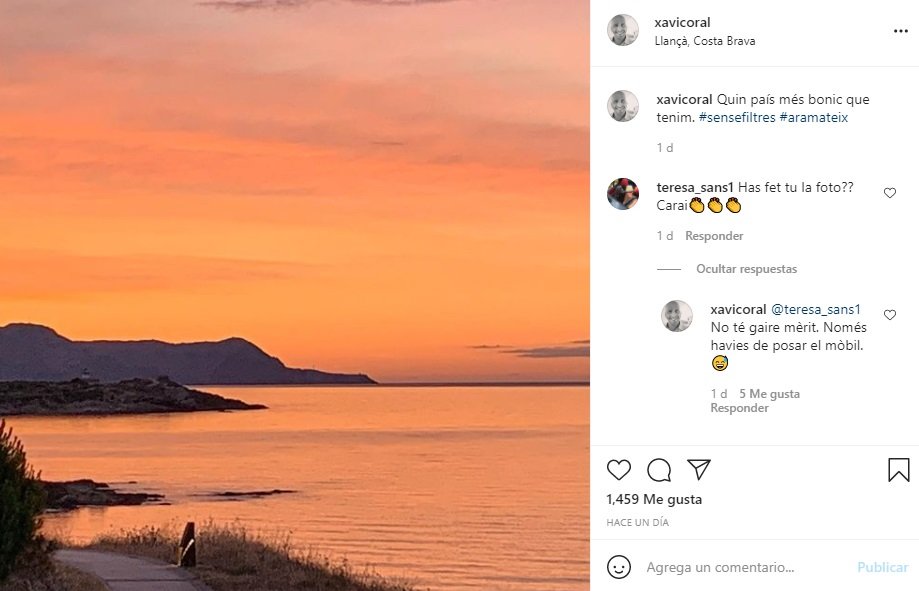 xavi coral puesta solo