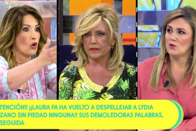 Laura Fa, Lydia Lozano y Carlota Corredera Telecinco