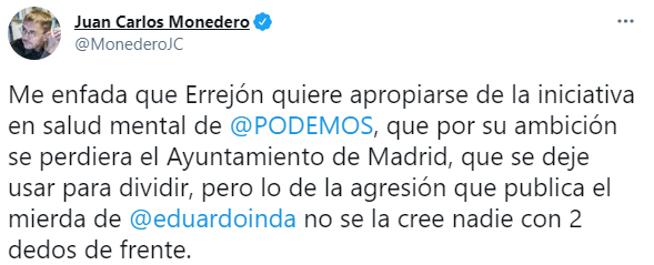 TUIT Juan Carlos Monedero