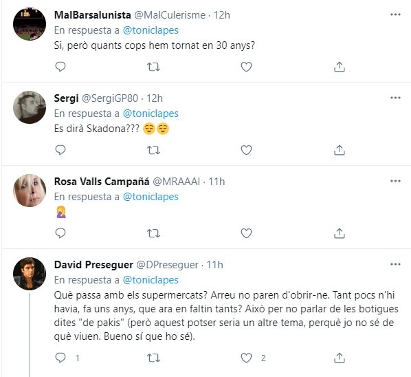 respostes a Toni Clapés tuit skating 