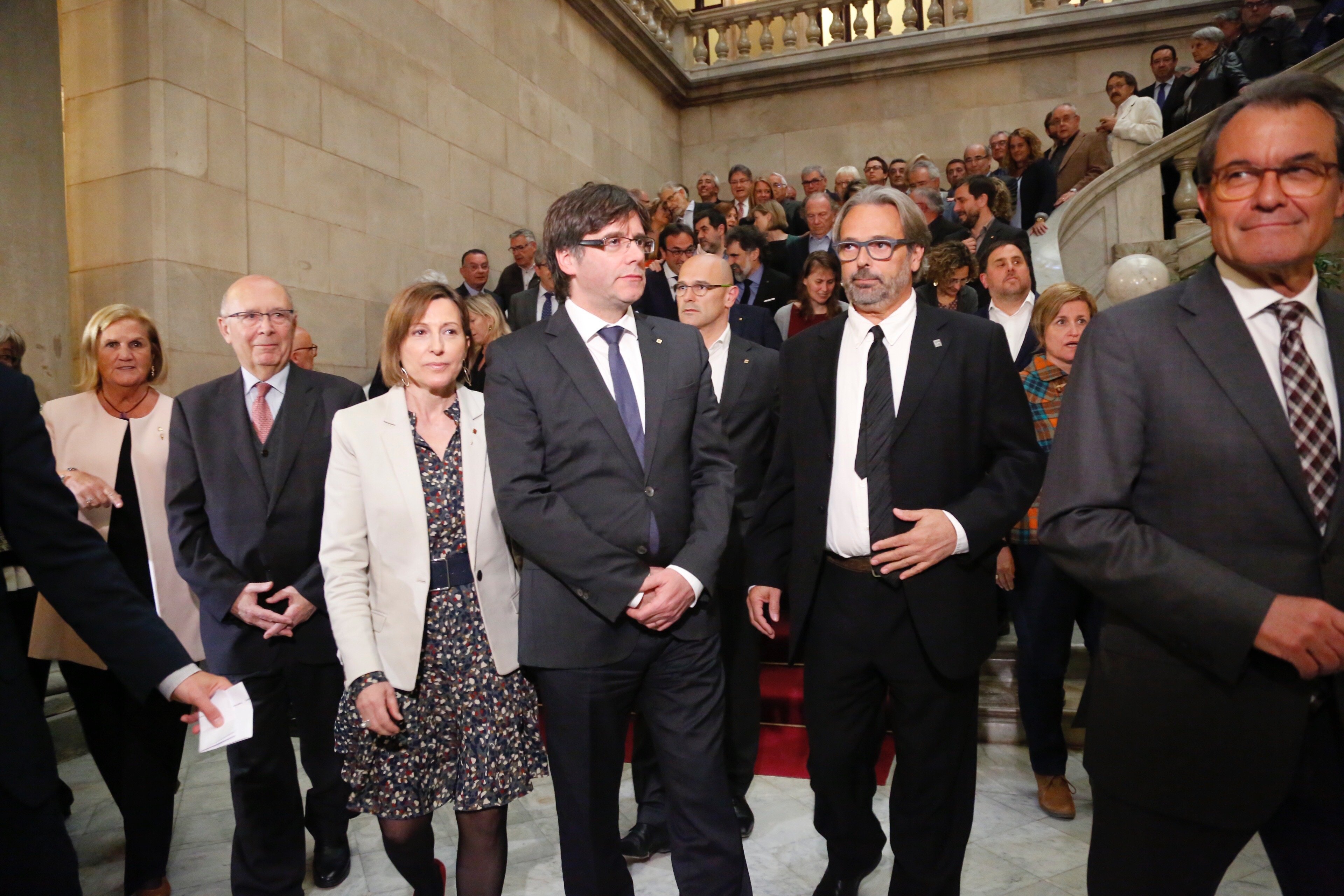 Los expresidentes del Parlament salen en defensa de Forcadell y de la soberanía de la Cámara