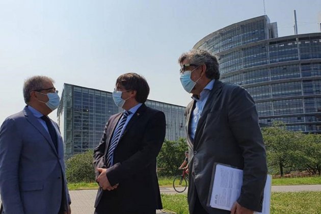 francesc Homs, Carles Puigdemont y Jordi Pina
