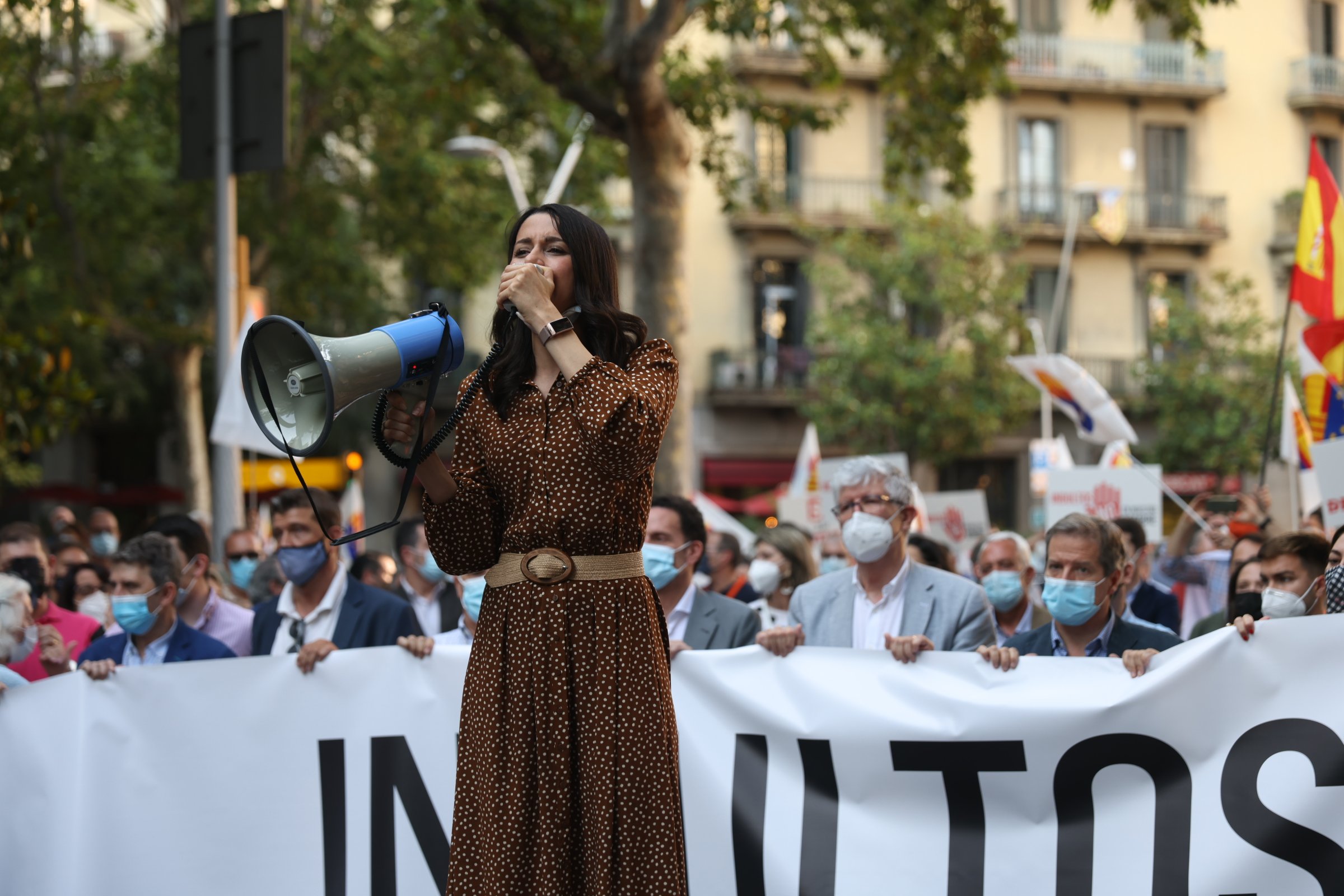 Inés Arrimadas Manifestación unionista barcelona indultos / Sergi Alcázar