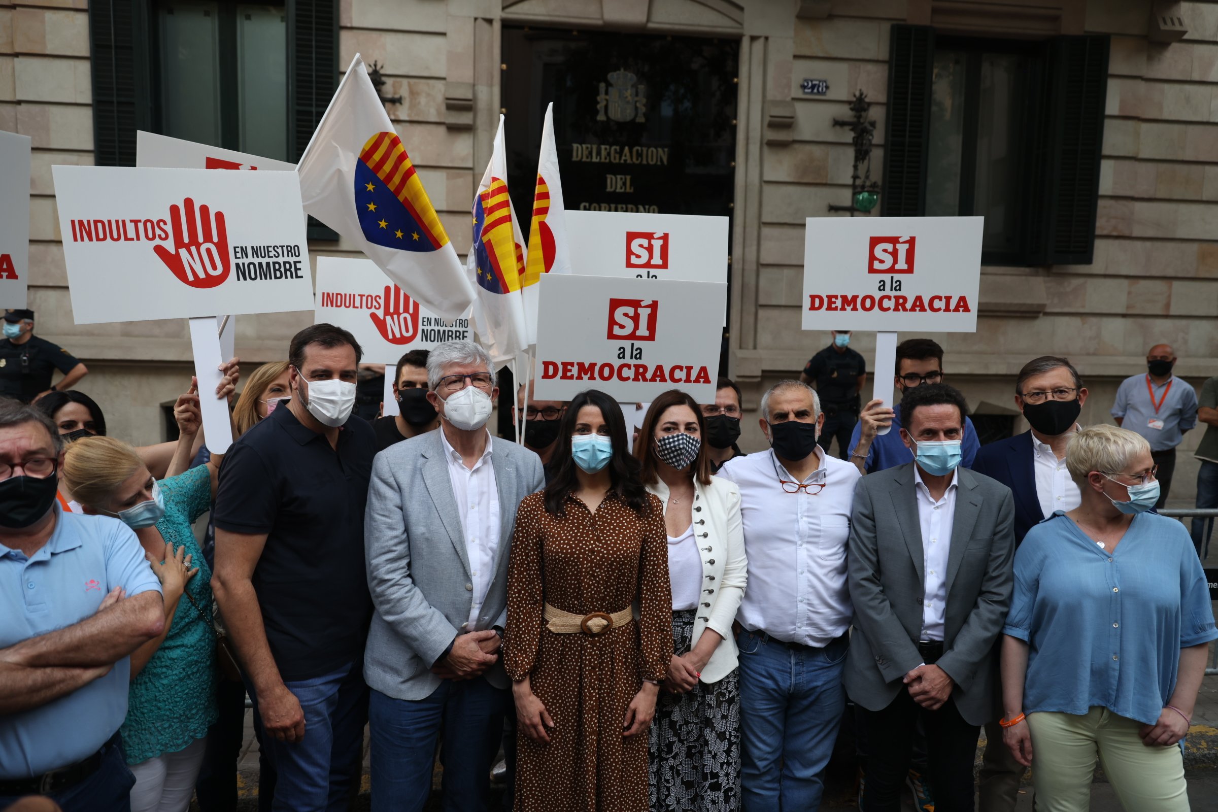 Ciudadanos Manifestación unionista barcelona indultos / Sergi Alcázar
