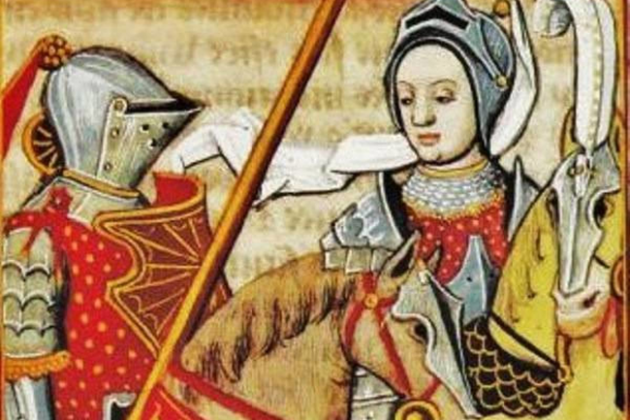 Representación inglesa de Jeanne de Belleville (siglo XIV). Font Blog History of Yesterday