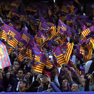 Camp Nou banderes Barça Champions Juventus EFE Camp Nou banderes Barça Champions Juventus EFE