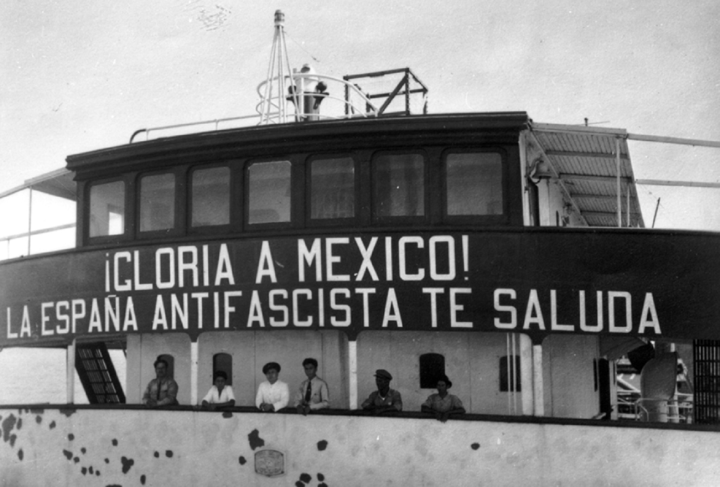 Llega a México el primer contingente de exiliados republicanos