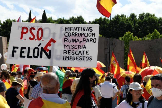 Manifestación Colón Madrid indultos Efe