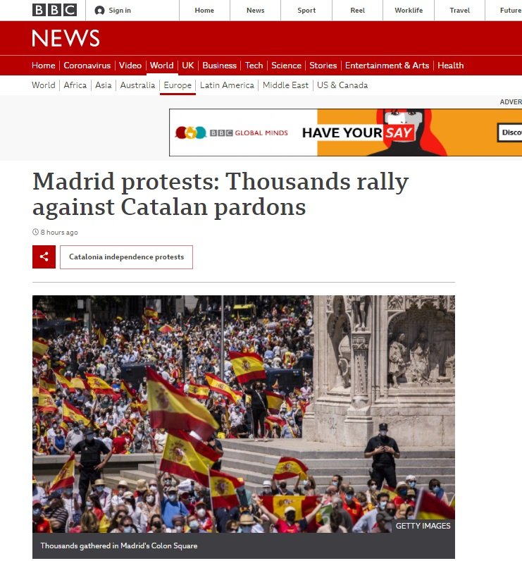 BBC manifestacion colono