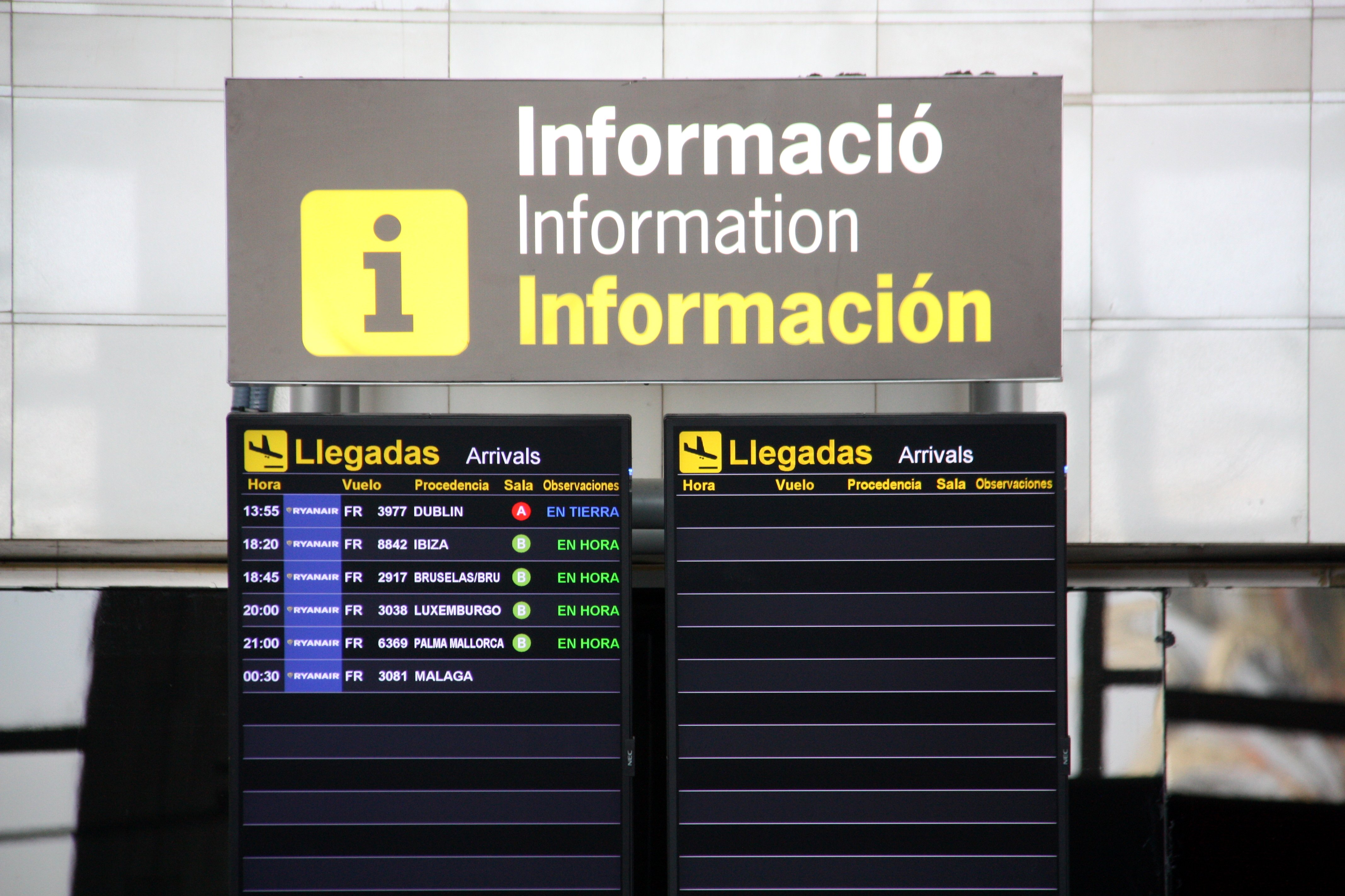 panel información t2 / ACN