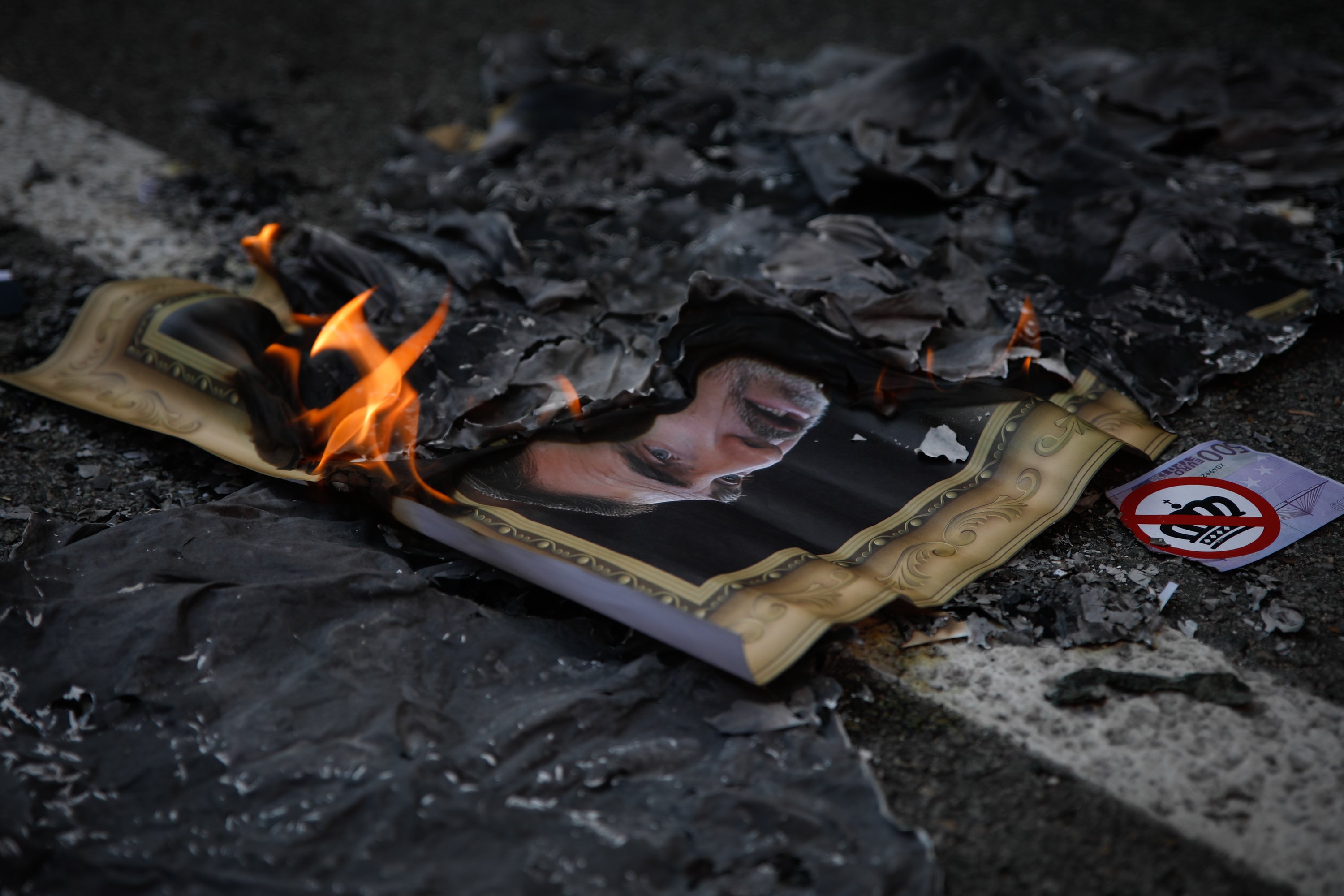La ANC llama a quemar fotos de Felipe VI la víspera de su visita a Barcelona