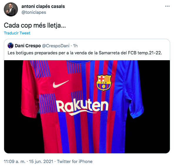 Perfil de Twitter de Toni Clapés