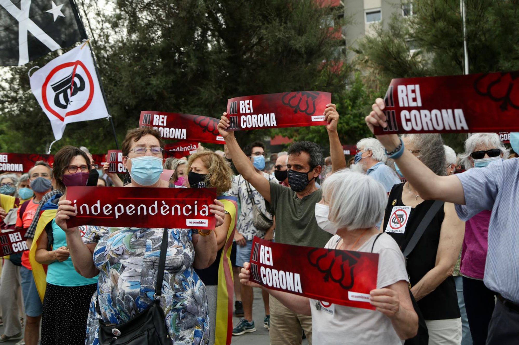 Protesta contra Rey Barcelona Cercle Economia ANC / Montse Giralt