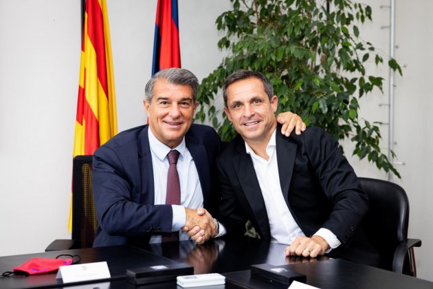 Joan Laporta Sergi Barjuan Barca @FCB