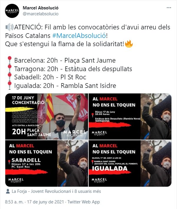 TUIT manifestacions Vivet