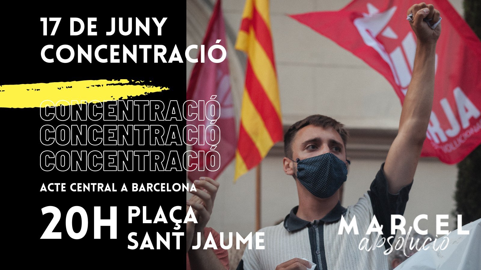 Cartel concentración Marcel Vivet 