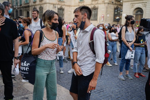 Concentración Marcel Vivet absolución Sant Jaume Barcelona / Pau de la Calle