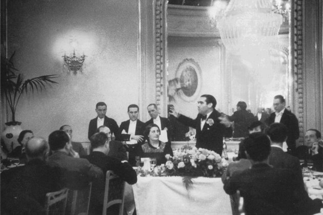 Banquete de los escritores y artistas catalanes a Federico García Lorca, en el Hotel Majestic el 23 de diciembre de 1935/Arxiu de la Fundación Federico García Lorca. Centro García Lorca. Granada